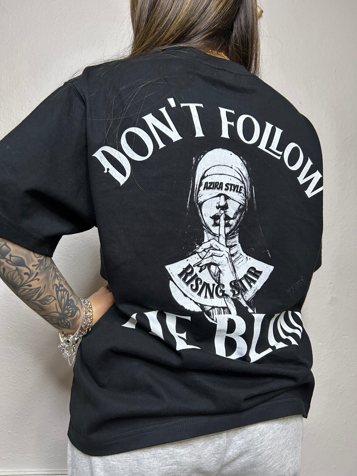"Don't follow the blind" (tee)